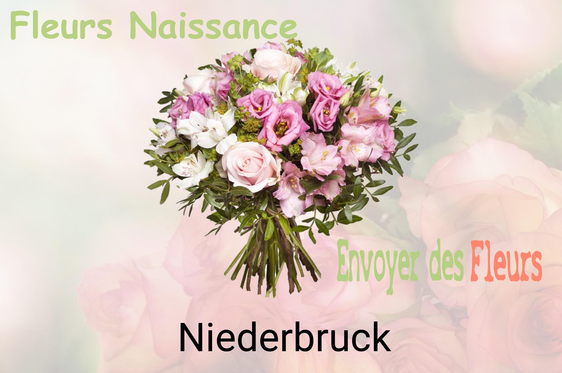 Bouquet de fleurs de naissance livré à Niederbruck