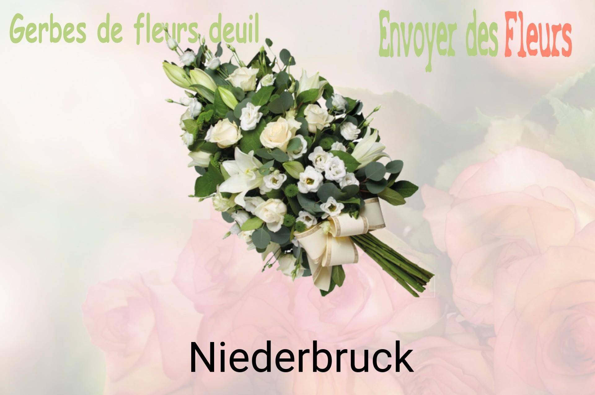 Gerbe de fleurs de deuil livrée à Niederbruck